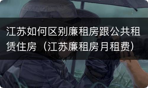 江苏如何区别廉租房跟公共租赁住房（江苏廉租房月租费）