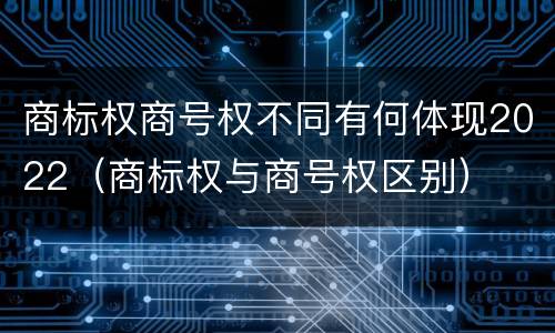 商标权商号权不同有何体现2022（商标权与商号权区别）