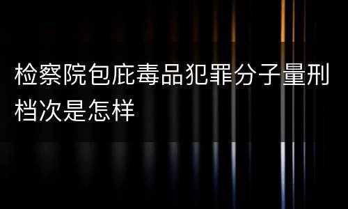 检察院包庇毒品犯罪分子量刑档次是怎样